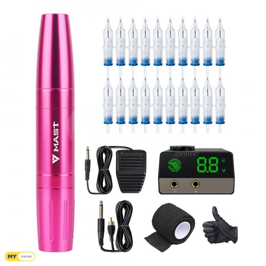 ტატუს აპარატი (ნაკრები) Dragonhawk Mast Magi Pen Kit თბილისი - photo 2