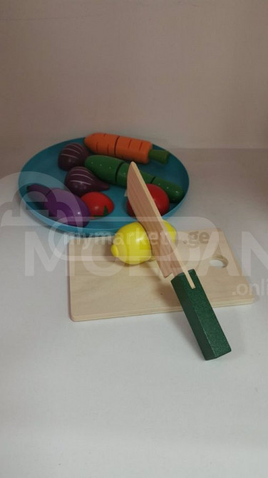 საბავშვო სათამაშო ხის სიმულაციური ბოსტნეული თბილისი - photo 1