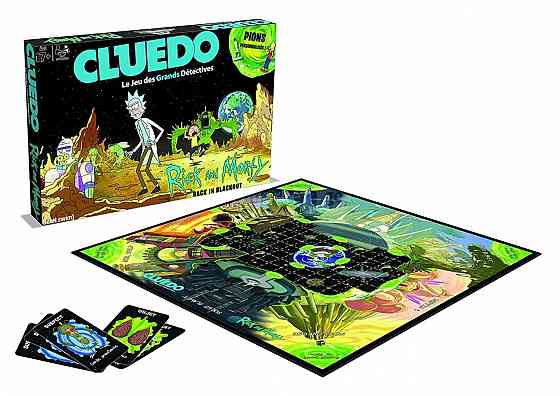 საბავშვო სათამაშო სამაგიდო თამაში CLUEDO RICK AND MORTY თბილისი