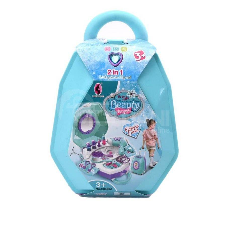 გოგოს საბავშვო სათამაშო მაკიაჟის ნაკრები ჩემოდნით თბილისი - photo 1