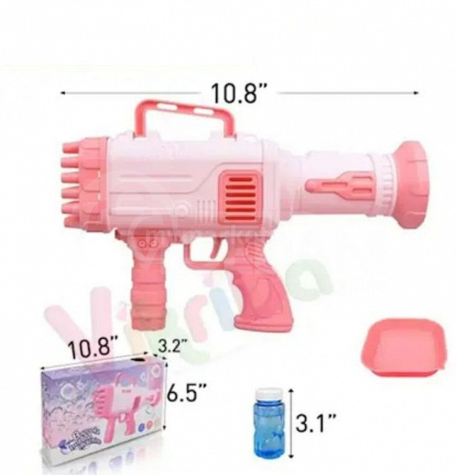 Игрушки Детская игрушка пистолет для мыльных пузырей Тбилиси - изображение 1