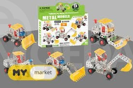 Children's metal construction toy car in 5*1 Tbilisi - photo 1