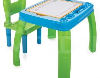 Pilsan სათამაშო მაგიდა ,სკამი,დაფა, მარკერი/საშლელი თბილისი - photo 1