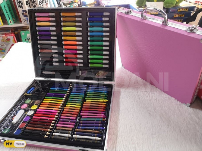 Markers, pastels, pencils, watercolors, drawing set Tbilisi - photo 1