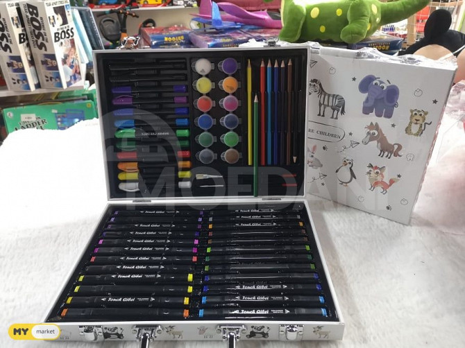 Markers, pastels, pencils, watercolors, drawing set Tbilisi - photo 1