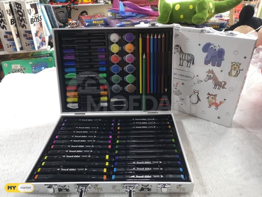 ფლომასტერები, პასტელები, ფანქრები, აკვარელი, სახატავი ნაკრებ თბილისი - photo 1