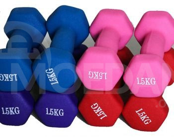 Silicone dumbbell 2 kg dumbbells dumbbells dumbbells Tbilisi - photo 1