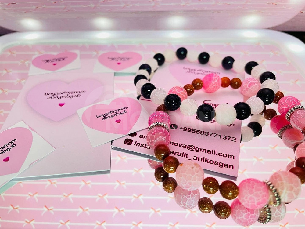 Love stone and pink agate - 13 black - 11 GEL Tbilisi - photo 1