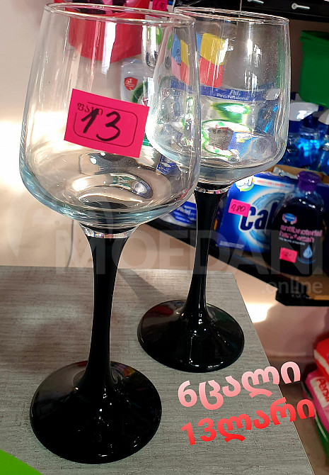 Красивые бокалы для алкоголя, 6 штук, 13 лари Тбилиси - изображение 1
