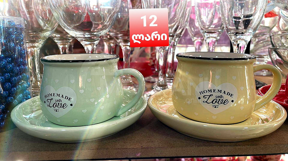 ყავის ჭიქა თავისი თეფშით თბილისი - photo 1