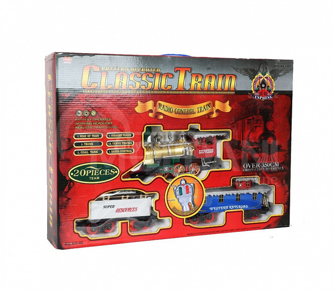 Children's toy train remote train with tracks Tbilisi - photo 1