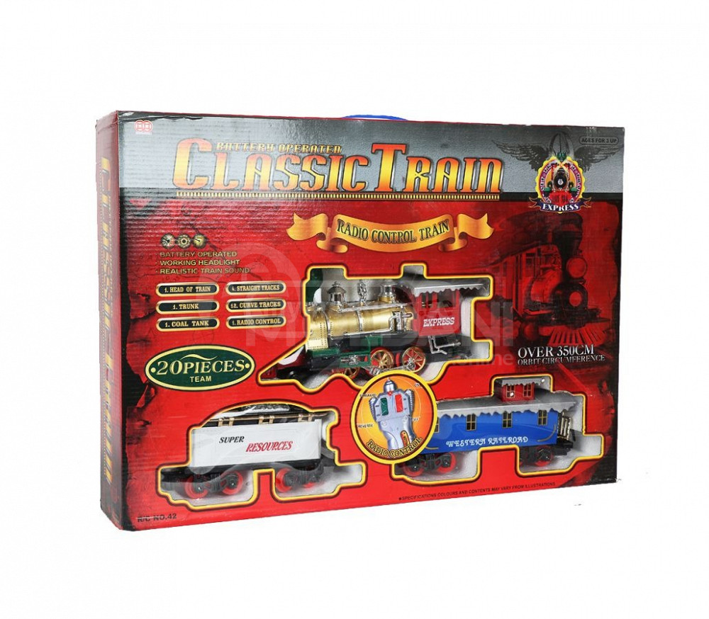 საბავშვო სათამაშო მატარებელი დისტანციური მატარებელი ლიანდაგებით თბილისი - photo 1