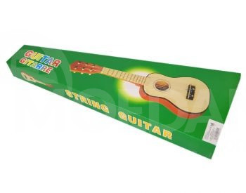 Children's wooden guitar 65x22 cm Tbilisi - photo 1