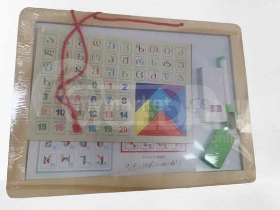 Toys wooden alphabet drawing board cognitive toy Tbilisi - photo 1