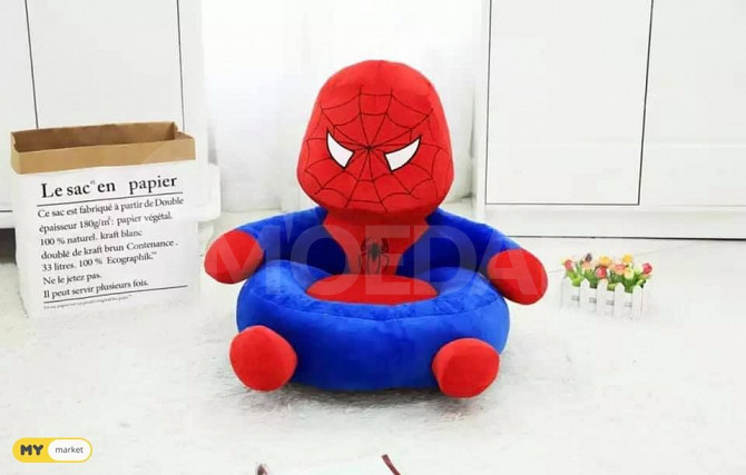 Children's soft chair Spiderman pouf 1-6 years Tbilisi - photo 1