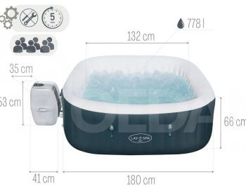Pool Inflatable Jacuzzi BestWay Free Shipping! 778 liters. Tbilisi - photo 4