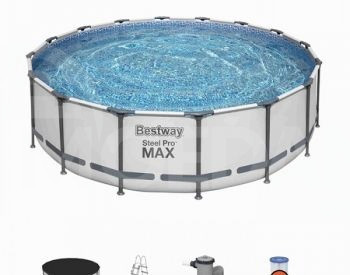 Каркасный бассейн BESTWAY 56408 (305х76 см) с фильтром Тбилиси - изображение 2