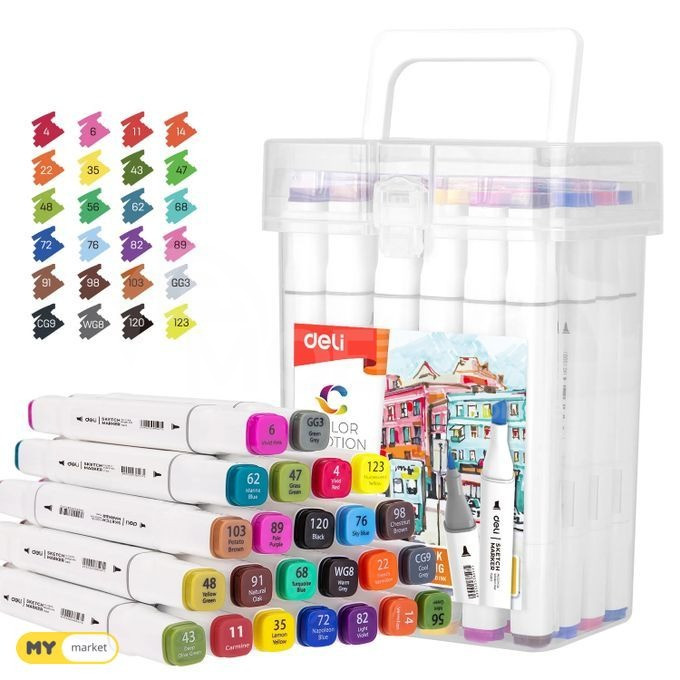 მხატვრებისთვის Dell-ის ფირმის სამხატვრო ფლომასტერები 36 ც თბილისი - photo 1