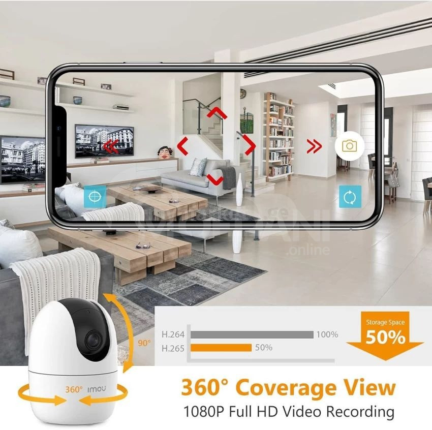 2მპ შიდა მოხმარების კამერა/ ძიძა კამერა თბილისი - photo 2