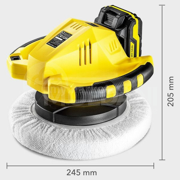 Аккумуляторная эксцентриковая полировальная машина PPOS 10-20 В Полировка Тбилиси - изображение 3