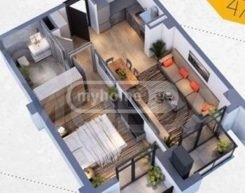 იყიდება 2 ოთახიანი ბინას 47.4მ² 12/12 სართ თბილისი - photo 2