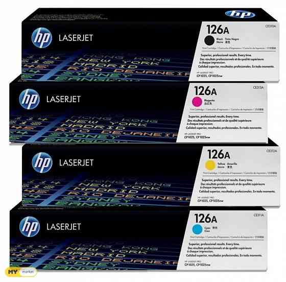 HP 126A Yllow Original LaserJet Toner Cartridge, CE312A თბილისი