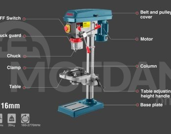 ელექტრო საბურღი დაზგა Ronix-2604 16mm 550w თბილისი - photo 2