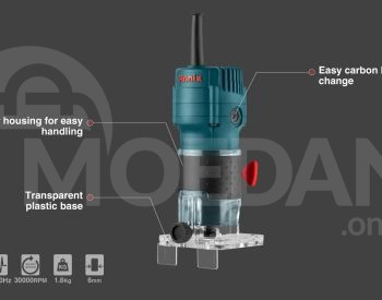 Электрический фрезер Ronix-7106 550вт 6мм Тбилиси - изображение 2