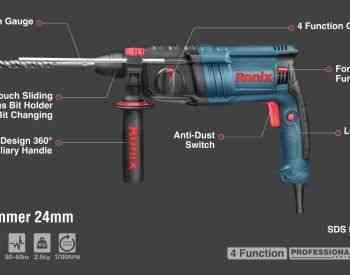 ელექტრო პერფორატორი Ronix-2724 24mm 700w SDS-PLUS Tbilisi