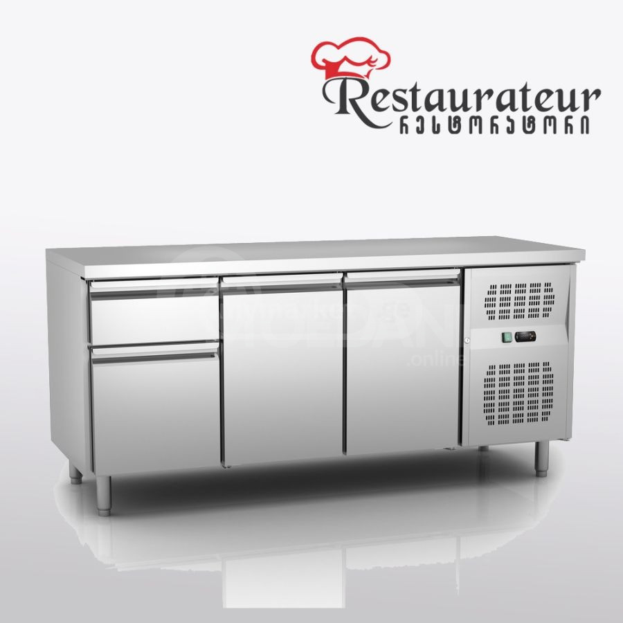 Стол 2-дверный с холодильником, 2 ящика Тбилиси - изображение 1