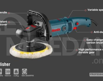 ელექტრო პოლირების აპარატი Ronix-6110 1200w 180mm თბილისი - photo 2