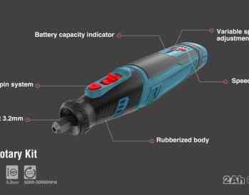 მინი ბორმანქანის ნაკრები Ronix-3421 3.2mm, 5000-30000RPM Tbilisi