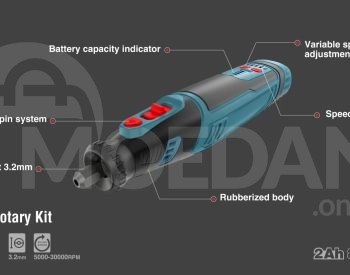 Mini Drill Kit Ronix-3421 3.2mm, 5000-30000RPM Tbilisi - photo 2