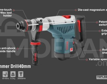 ელექტრო პერფორატორი Ronix-2742 1250w 40mm SDS-MAX თბილისი - photo 2