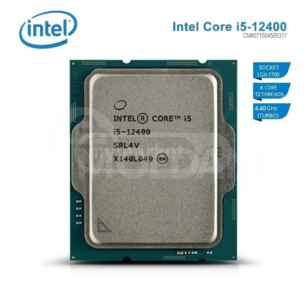 Процессор Intel Core i5-12400 6/12 2,5 ГГц 18M LGA1700 Тбилиси - изображение 1