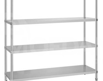 უღანგავი ფოლადის სტელაჟი მთლიანი H25 120*50*155 თბილისი - photo 1