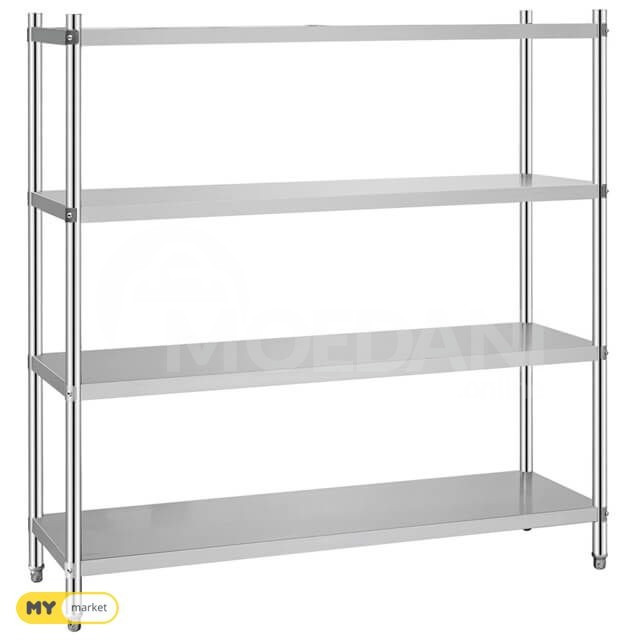 უღანგავი ფოლადის სტელაჟი მთლიანი H25 120*50*155 თბილისი - photo 2