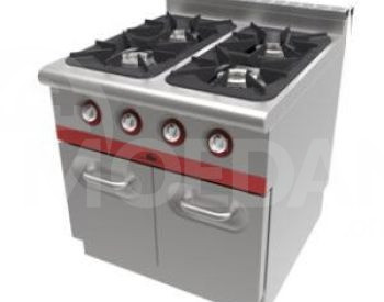 4-light gas stove with lower cabinet, 80*80 cm Tbilisi - photo 1
