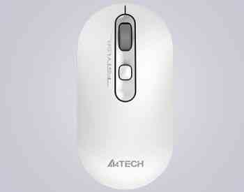 უსადენო მაუსი A4Tech FG20 WHITE FSTYLER WIRELESS MOUSE თბილისი