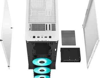 ქეისი DeepCool CC560 WH Mid-Tower 4X 120mm LED Fans, White თბილისი