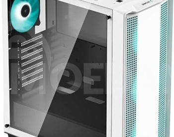 Корпус DeepCool CC560 WH, 4 вентилятора Mid-Tower, 120 мм со светодиодной подсветкой, белый Тбилиси - изображение 2