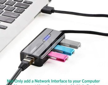 ქსელის ბარათი UGREEN 20264 USB 2.0 10/100Mbps USB to Lan + 3 თბილისი - photo 4