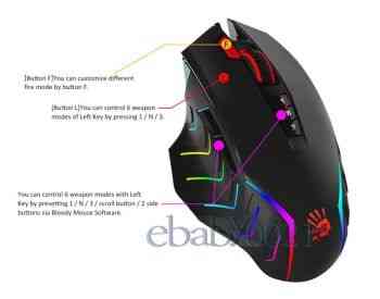 იყიდება მაუსი A4Tech Bloody Gaming Mouse J95s USB თბილისი