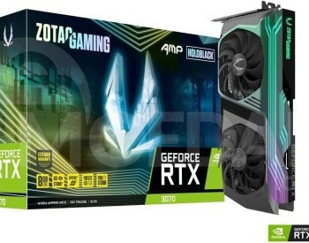 Видеокарта ZOTAC GAMING RTX 3070 AMP Holo 8 ГБ GDDR6 256 бит Тбилиси - изображение 1