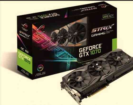 ვიდეობარათი ASUS GeForce GTX 1070 8GB ROG Strix OC Edition თბილისი