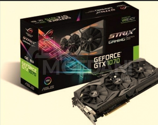 ვიდეობარათი ASUS GeForce GTX 1070 8GB ROG Strix OC Edition თბილისი - photo 1