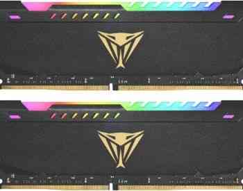 ოპერატიული Patriot Viper Steel RGB DDR4 32GB (2x16GB) 3600Mh თბილისი