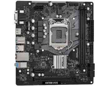 დედა დაფა ASRock H470M-HVS Motherboard s1200 H470 2xDDR4 HDM თბილისი