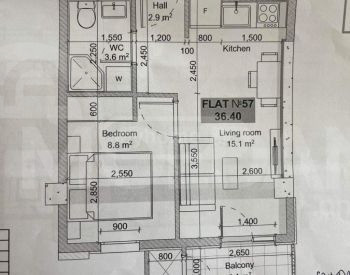 Apartments For Sale two-room 36.4м² 5/12 floor Tbilisi - photo 7