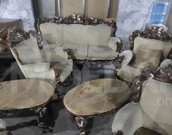 Urgent!!! 3+1+1+1+1 sets of five and 3 marble tables Tbilisi - photo 1